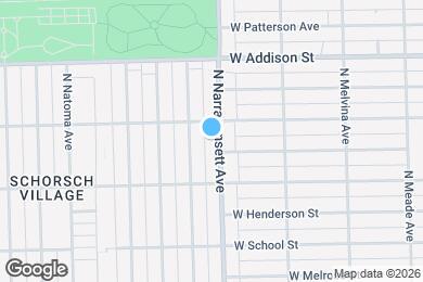 Map image of the property - 3440 N Narragansett Ave