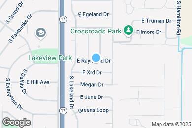 Map image of the property - 1353 E Raymond Dr