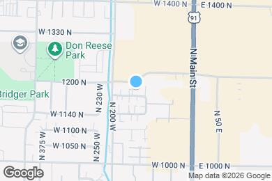 Map image of the property - 147 W 1190 N