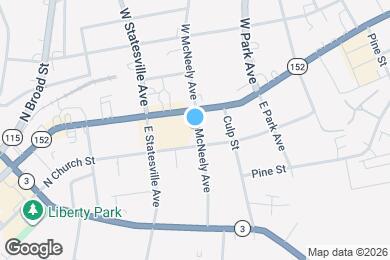 Map image of the property - 117 E McNeely Ave