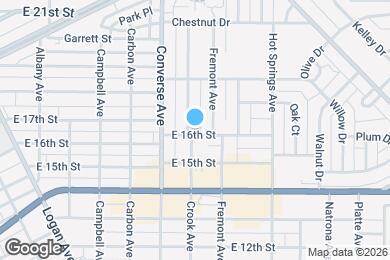 Map image of the property - 1601 Crook Ave