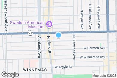 Map image of the property - 1454 W Winona St