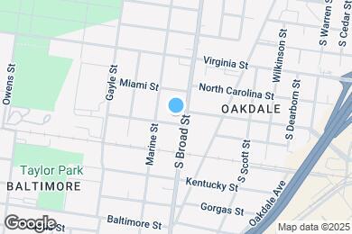 Map image of the property - 814 S Broad St