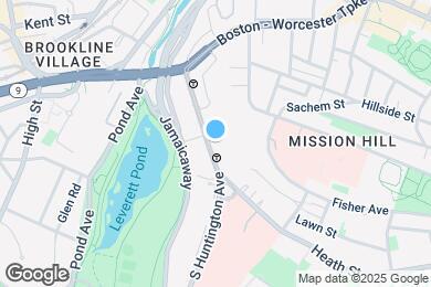 Map image of the property - 74 S Huntington Ave