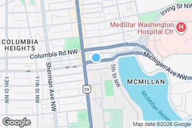 Map image of the property - 606 Harvard St NW