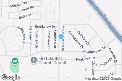 Map image of the property - 2605 Mountainview Dr