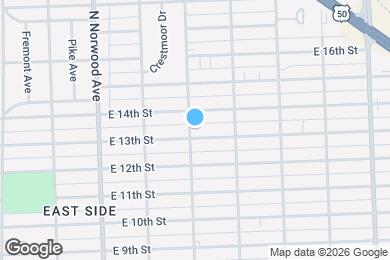 Map image of the property - 1701 E 13th St