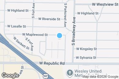 Map image of the property - 4034 S Miranda Ct