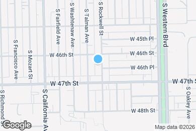 Map image of the property - 4616 S Rockwell St