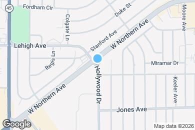 Map image of the property - 1628 Hollywood Dr