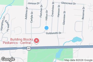 Map image of the property - 1372 Hilton Dr