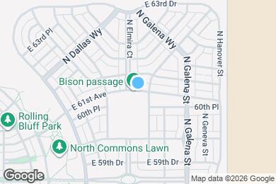 Map image of the property - 9847 E 61st Ave