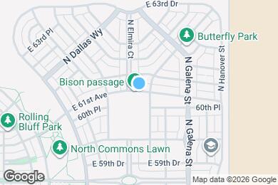 Map image of the property - 9912 E 61st Ave