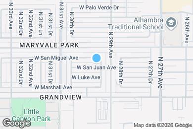 Map image of the property - 2928 W San Juan Ave