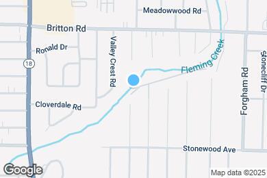 Map image of the property - Valley Brook Townhomes