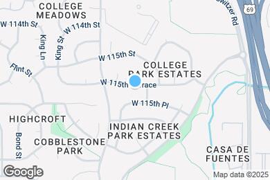 Map image of the property - 10901 W 115th Terrace