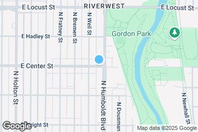 Map image of the property - 1022 E Center St