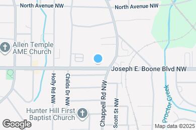 Map image of the property - 1425 Joseph E. Boone Blvd NW