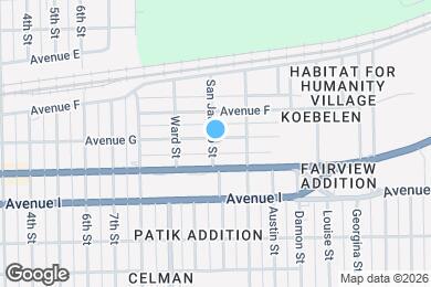 Map image of the property - 907 San Jacinto St