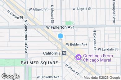 Map image of the property - 2324 N California Ave