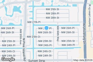 Map image of the property - 8571 NW 26th St