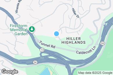 Map image of the property - 680 Hiller Dr Oakland, CA 94618