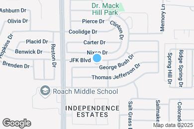 Map image of the property - 9916 George Bush Dr
