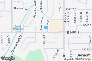 Map image of the property - 1191 E 8600 S