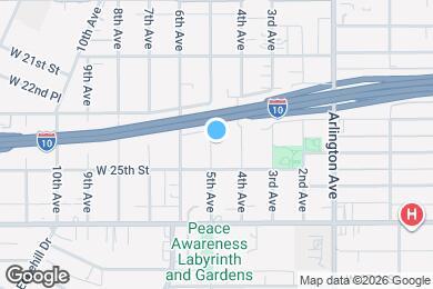 Map image of the property - 2406 1/2 5th Ave