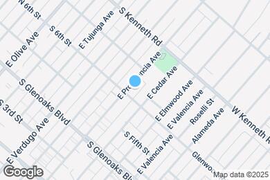 Map image of the property - 610 E Providencia Ave