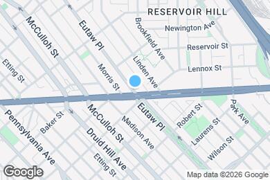 Map image of the property - 2209 Eutaw Pl
