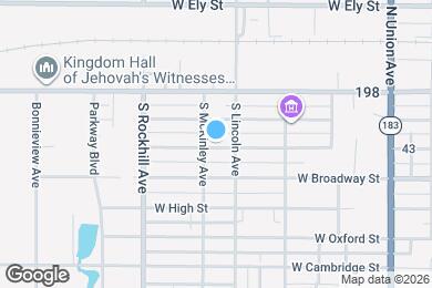 Map image of the property - 337 W Columbia St