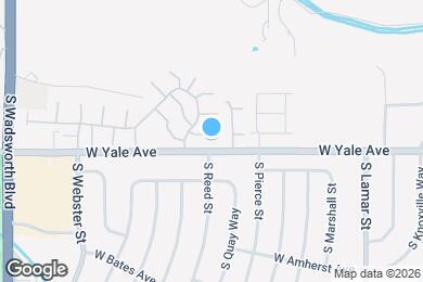 Map image of the property - 7101 W Yale Ave