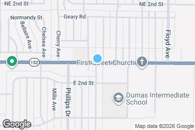 Map image of the property - 1406 E 1st St