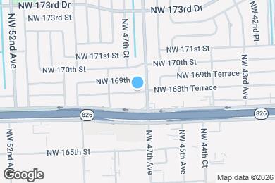 Map image of the property - 4717 NW 168th Ter