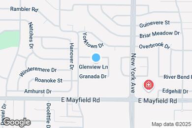 Map image of the property - 1715 Glenview Ln