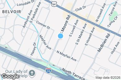 Map image of the property - 204 S Moore Rd