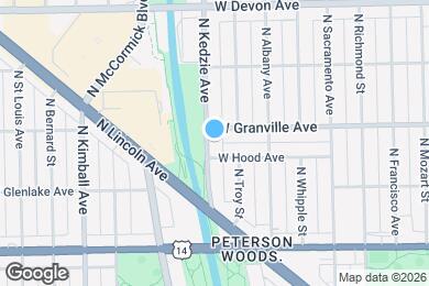 Map image of the property - 6113 N Kedzie Ave