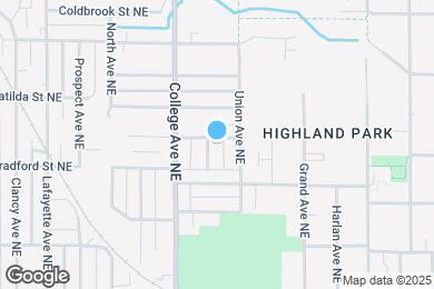 Map image of the property - 834 Paris Ave NE