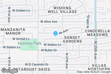 Map image of the property - 3722 W Diana Ave