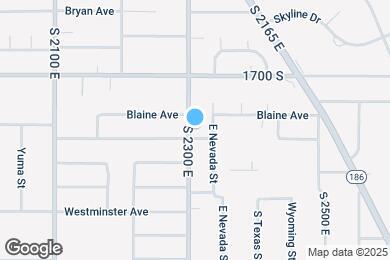 Map image of the property - 1777 S 2300 E