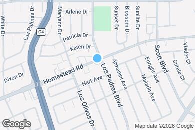 Map image of the property - 2314 Homestead Rd