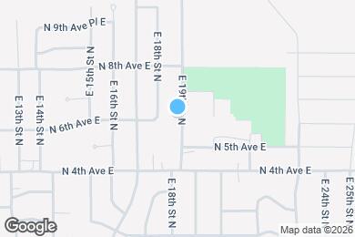 Map image of the property - 603 E 19th St N