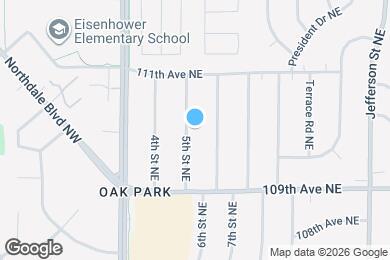 Map image of the property - 11001 5th St NE