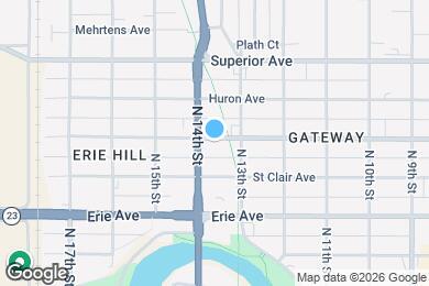 Map image of the property - 1323 Michigan Ave