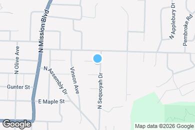 Map image of the property - 671 N Sequoyah Dr