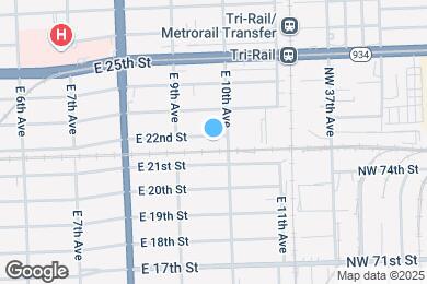 Map image of the property - 974 E 22nd St