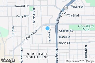 Map image of the property - 725 N Frances St