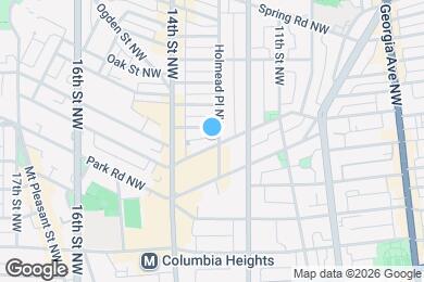 Map image of the property - 1343 Monroe St NW