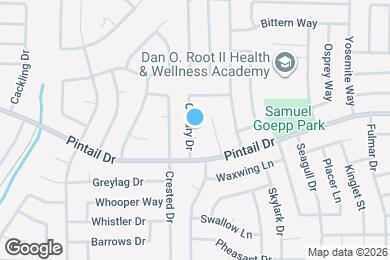 Map image of the property - 1100 Canary Ct